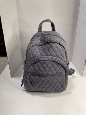 Vera Bradley Quilted Performance Twill Mini Backpack – Gray